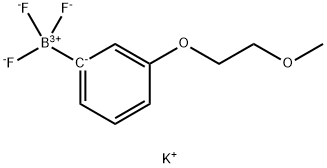 Potassiumtrifluoro[3-(2-methoxyethoxy)phenyl]boranuide 结构式