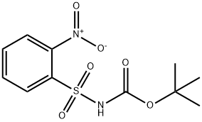 N-(叔丁氧羰基)-2-硝基苯酰胺 结构式