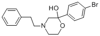 2-(4-BROMOPHENYL)-4-(2-PHENYLETHYL)-2-MORPHOLINOL 结构式