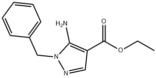 5-氨基-1-苄基吡唑-4-甲酸乙酯 结构式