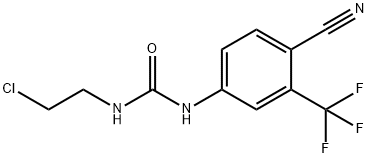 1-(2-氯乙基)-3-(4-氰基-3-(三氟甲基)苯基)脲 结构式