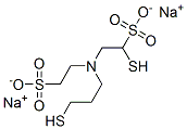 disodium 2-(2,3-bis-sulfanylpropyl-(2-sulfonatoethyl)amino)ethanesulfo nate 结构式