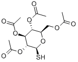 1-硫代-~-D-葡萄糖四乙酸酯 结构式