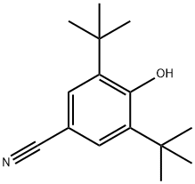 3,5-二-叔-丁基-4-羟基苯甲腈 结构式