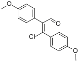3-氯-2,3-双(4-甲氧苯基)丙烯醛 结构式
