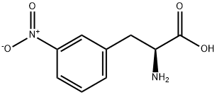 3-硝基-L-苯丙氨酸 结构式