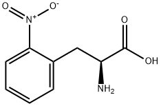 (S)-2-氨基-3-(2-硝基苯基)丙酸 结构式