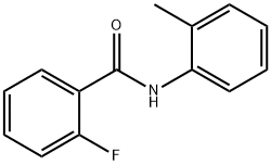 2-氟-N-(2-甲基苯基)苯甲酰胺 结构式