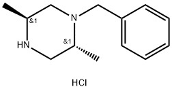 (2R,5S)-1-苄基-2,5-二甲基哌嗪二盐酸盐 结构式