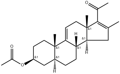 16-甲基孕甾-9(11),16-二烯-3Β-醇-20-酮-3-醋酸酯 结构式