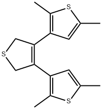3,4-二(2,5-二甲基噻吩-3-基)-2,5-二氢噻吩 结构式