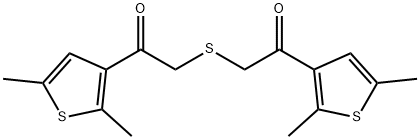1-(2,5-DIMETHYL-THIOPHEN-3-YL)-2-[2-(2,5-DIMETHYL-THIOPHEN-3-YL)-2-OXO-ETHYLSULFANYL]-ETHANONE 结构式