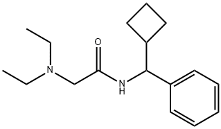 N-(alpha-Cyclobutylbenzyl)-2-(diethylamino)acetamide 结构式