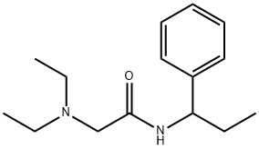 2-(Diethylamino)-N-(alpha-ethylbenzyl)acetamide 结构式