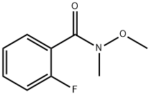 2-氟-N-甲氧基-N-甲基苯甲酰胺 结构式
