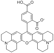 5(6)-羧基-X-罗丹明盐酸盐 结构式