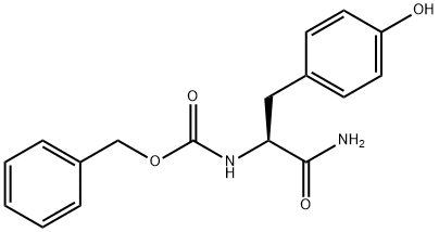 苄氧羰基-L-酪氨酸酰氨 结构式