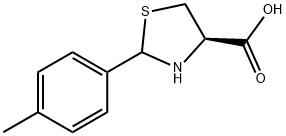 2-[r,s]-(4-methylphenyl)thiazolidine-4-[r]-carboxylic acid 结构式