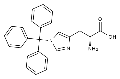 1-(三苯甲基)-D-组氨酸 结构式