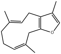 莪术呋喃二烯 结构式