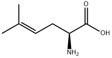 (S)-2-氨基-5-甲基-己-4-烯酸 结构式