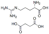 (2S)-2-amino-5-(diaminomethylideneamino)pentanoic acid, butanedioic ac id 结构式