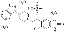 甲磺酸齐拉西酮 结构式