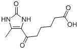 6-(5-甲基-2-氧-2,3-二氢-1H-咪唑-4-YL)-6-氧-己酸 结构式