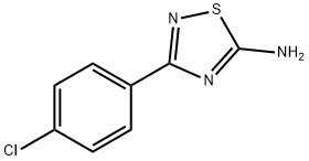 5-氨基-3-(4-氯苯基)-1,2,4-噻二唑 结构式