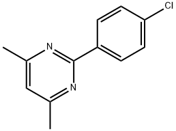 2-(4-CHLOROPHENYL)-4,6-DIMETHYLPYRIMIDINE 结构式