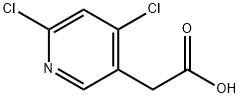 4,6-二氯-3-吡啶乙酸 结构式