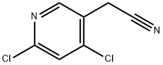 (4,6-二氯-3-吡啶基)乙腈 结构式