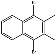 1,4'-二溴-2,3甲基萘 结构式
