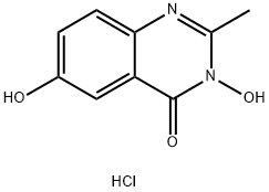 3,6-二羟基-2-甲基喹唑啉-4(3H)-酮盐酸盐 结构式