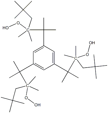 [1,3,5-benzenetriyltris(1-methylethylidene)]tris(tert-butyl) peroxide 结构式