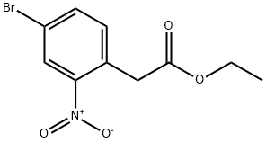4-溴-2-硝基苯乙酸乙酯 结构式