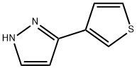 3-(噻吩-3-基)-1H-吡唑 结构式