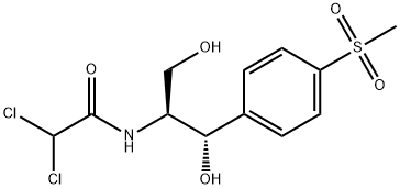 Acetamide, 2,2-dichloro-N-(2-hydroxy-1-(hydroxymethyl)-2-(4-(methylsul fonyl)phenyl)ethyl)-, (S-(R*,R*))- 结构式