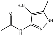 Acetamide,  N-(4-amino-5-methyl-1H-pyrazol-3-yl)- 结构式