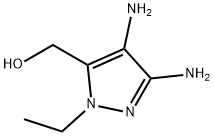 1H-Pyrazole-5-methanol,  3,4-diamino-1-ethyl- 结构式