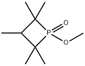 1-Methoxy-2,2,3,4,4-pentamethylphosphetan-1-one 结构式