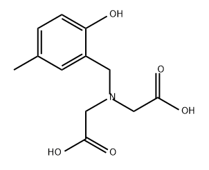 [Carboxymethyl-(2-hydroxy-5-methyl-benzyl)amino]acetic acid 结构式