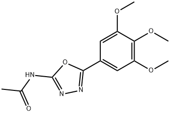 N-[5-(3,4,5-trimethoxyphenyl)-1,3,4-oxadiazol-2-yl]acetamide 结构式