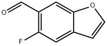 6-Benzofurancarboxaldehyde,  5-fluoro- 结构式