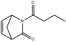 2-Azabicyclo[2.2.1]hept-5-en-3-one,  2-(1-oxobutyl)- 结构式