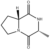 Pyrrolo[1,2-a]pyrazine-1,4-dione, hexahydro-3-methyl-, (3R-trans)- (8CI,9CI) 结构式