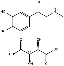 DL-酒石酸肾上腺素 结构式