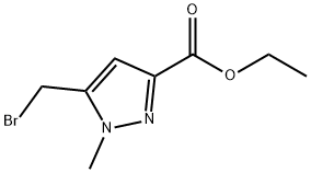 ethyl 5-(broMoMethyl)-1-Methyl-1H-pyrazole-3-carboxylate 结构式