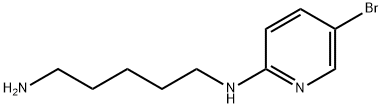 N1-(5-溴吡啶-2-基)戊烷-1,5-二胺 结构式