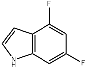 4,6-二氟吲哚 结构式